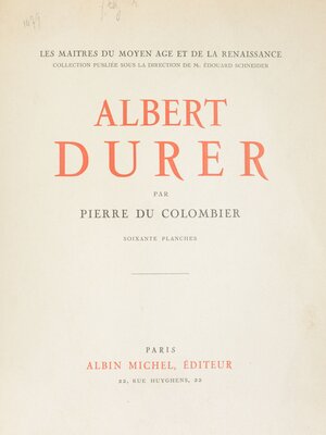 cover image of Albert Dürer